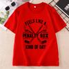 Feels Like A Penalty Box Kind of Day TShir Unisex Funny Hockey T Shirt Game Day Unisex Clothing Oneck Short Sleeve