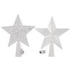 Glitter Star Christmas Tree Topper with LED Light Decor Xmas Tree Top Ornament