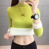 Winter Sweater Women Elegant Thicken Velvet Lined Warm Sueter Fleece Knitted Pullover Slim Top Jersey Knitwear Jumper