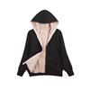 Plus-Size Woolen Solid Color Tide Hooded Jacket Autumn Winter Thicken Slim Long-Sleeved Outwear Women's Brushed Coat