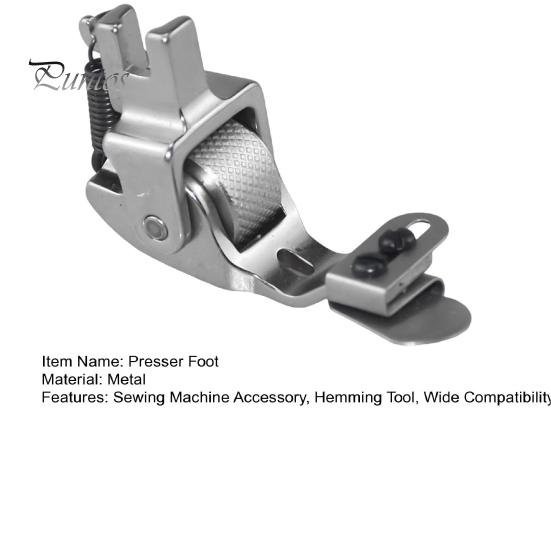 Лапка для подгибки с роликовым механизмом, регулируемая лапка для подгибки с металлическим роликом, направляющая планка для швейной машины