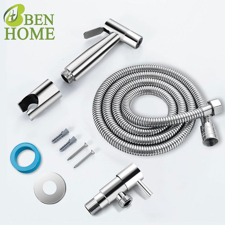 304 Stainless Steel Hand Shattaf Toilet Bidet Spray and Bathroom Bidet Spray Shower With Bidet Faucet