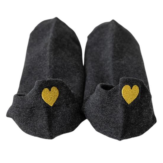 1 пара женских носков с вышивкой в ​​виде сердца, укороченные, без запаха, однотонные, высокоэластичные, противоскользящие, впитывающие пот, противоусадочные, спортивные носки