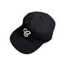Retro Embroidery Black Cotton Cap Letter Design Breathable Streetwear Material