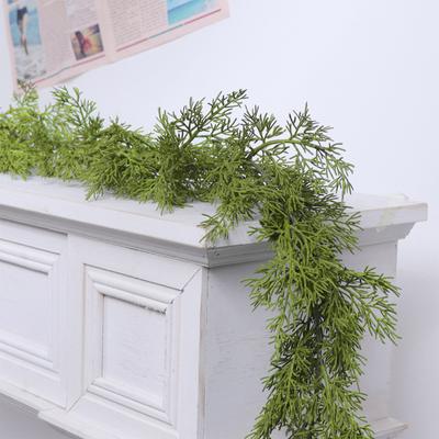 Рождественская гирлянда ручной работы, искусственная кедровая хвоя, зеленая сезонная гирлянда на Рождество