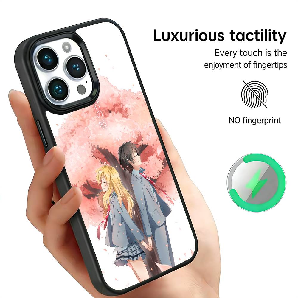 Y-Твоя ложь в АПРЕЛЕ Чехол для телефона Для iPhone17,16,15,14,13,12,11 Plus,Pro Max Для беспроводной зарядки Magsafe