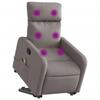 VidaXL Fauteuil Inclinable de Massage, Chaise de Relaxation avec Dossier et Repose-pied Réglables, Siège de Salon Salle de 3206715