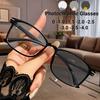 Fashionable Retro Small Frame Photochromic Myopia Reading Glasses Ultra Light Unisex Glasses Anti-Blue Light Glasses
