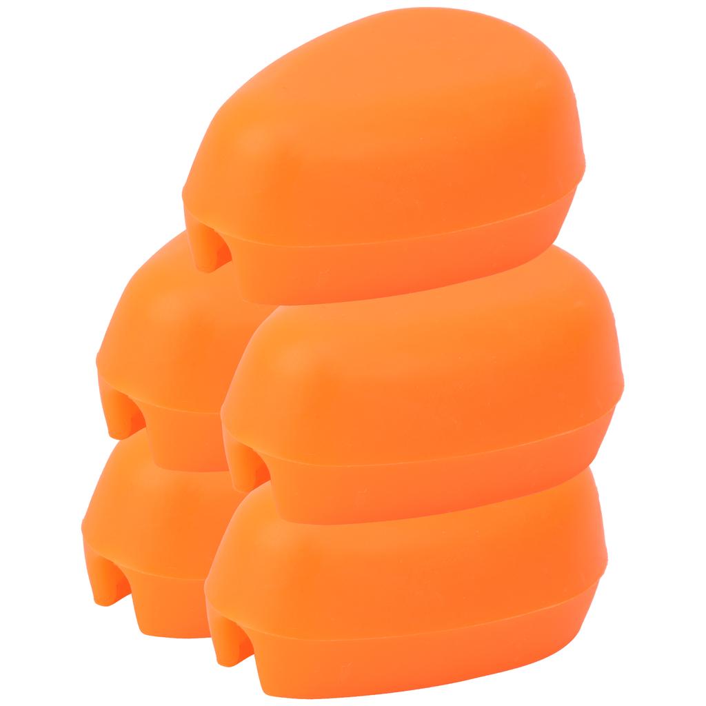 5 шт. Рыбалка Инлайн Метод Кормушка Форма для Приманки Силикон Хорошая Эластичность Нетоксичное Рыболовное Снаряжение(оранжевый )