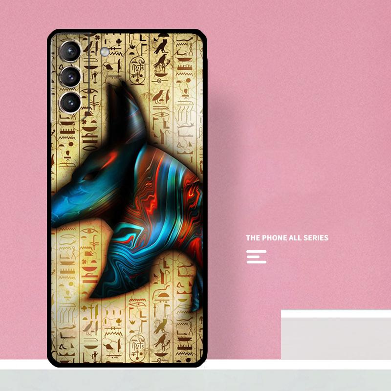 Египетский Бог Анубис Чехол для Телефона Для Samsung Galaxy S26 S25 S24 S20 S21 S22 S23 Ultra S10 Plus S25 FE Чехол Coque