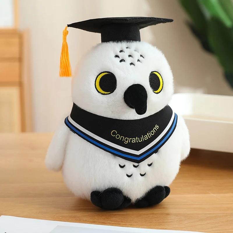 Creative Dr.Owl Plush Toys Cute Soft Bird Doctor Graduation Toys Delicate Ribbon Owl Doll Party Decor Funny Children Gift