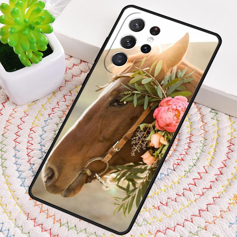 Красивая Лошадь Животное Силиконовый Чехол Для Телефона Для Samsung Galaxy note 10 pro S26 S25 S24 S23 S22 S21 Plus S25Ultra Capa Чехол