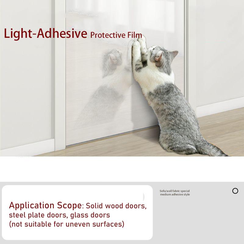 Очень толстая защита от царапин для кошек Самоклеящаяся прозрачная пленка Защита стен, дивана, мебели Защита от царапин, грязеотталкивающая, легко отклеивается и приклеивается