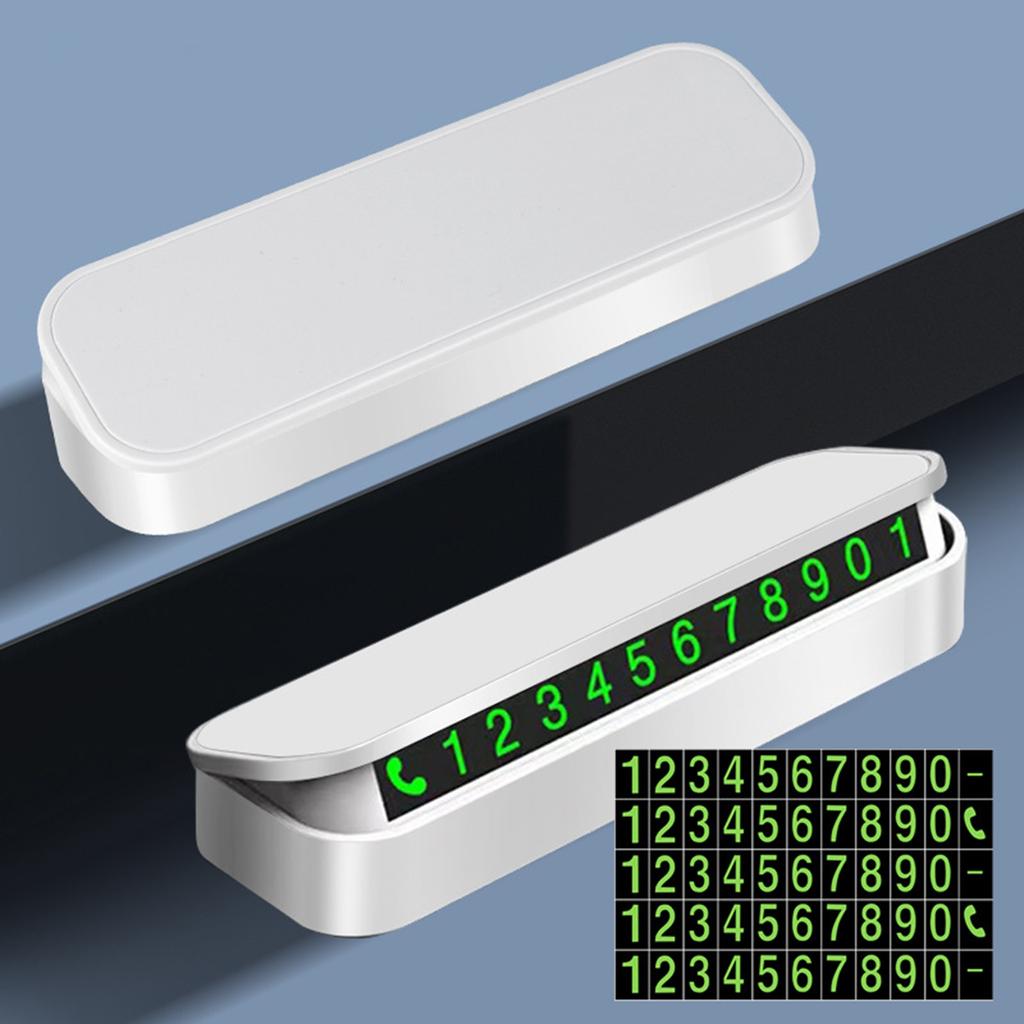 Знак парковки автомобиля Толкайте скрытый светящийся подвижный номерной знак Подарочный номерной знак для временной парковки автомобиля