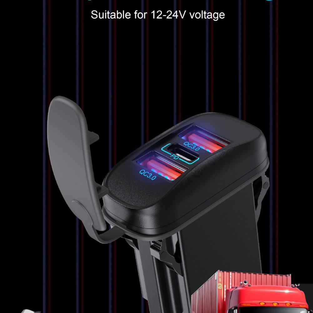 Dual QC+PD Car & Boat Charger for Phones, 12-24V