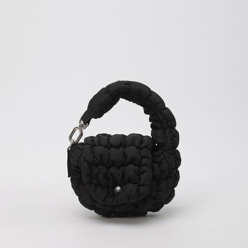 Трендовая плиссированная сумка-облако: Шикарная, Миниатюрная, Универсальная Сумка-Аксессуар в Модном Корейском Стиле