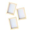 SEWACC Wooden Papermaking Screen Set of Papermaking Paper Craft Washable and Includes Ideal for Home Independent DIY and Natural Colors Kit, 3, Frame,