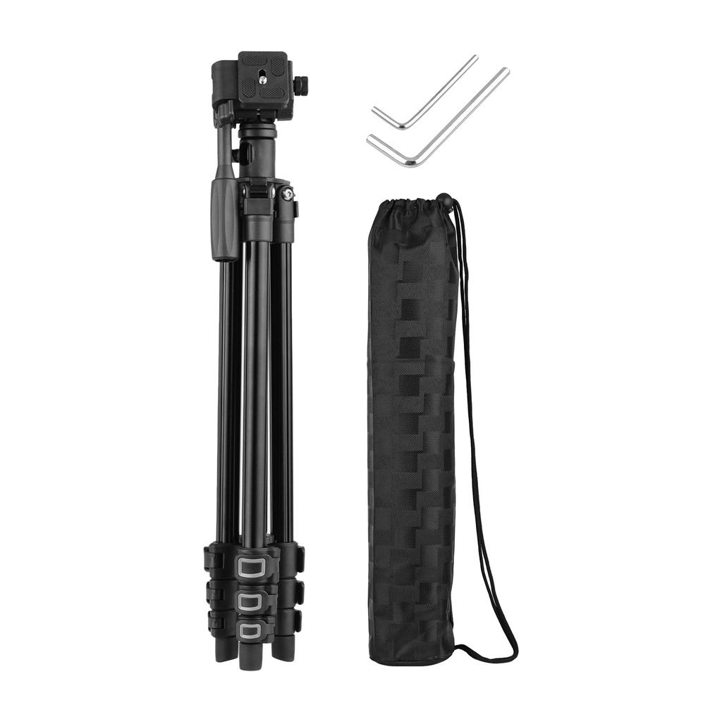 Q160HA Professional Video Tripod Horizontal Mount Heavy Duty Camera Tripod with 3-Way Pan