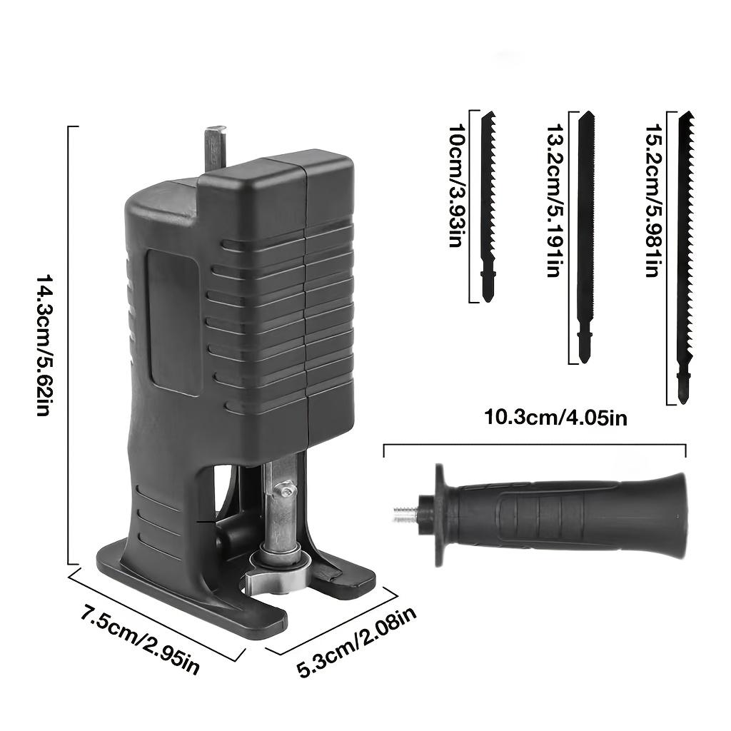 Универсальная ручная возвратно-поступательная пила из железного сплава, многофункциональный преобразователь дрели в пилу с пильным полотном, для домашнего хозяйства и использования в домашних условиях