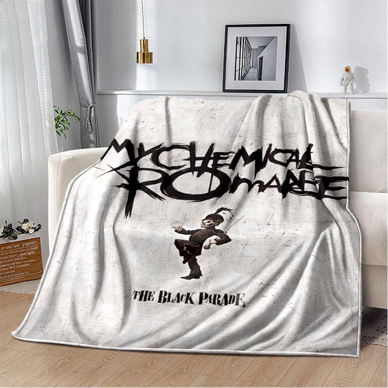 3D Мягкое плюшевое одеяло с изображением группы My Chemical Romance и Джерарда Уэя, Фланелевое одеяло-плед для гостиной, спальни, кровати, дивана