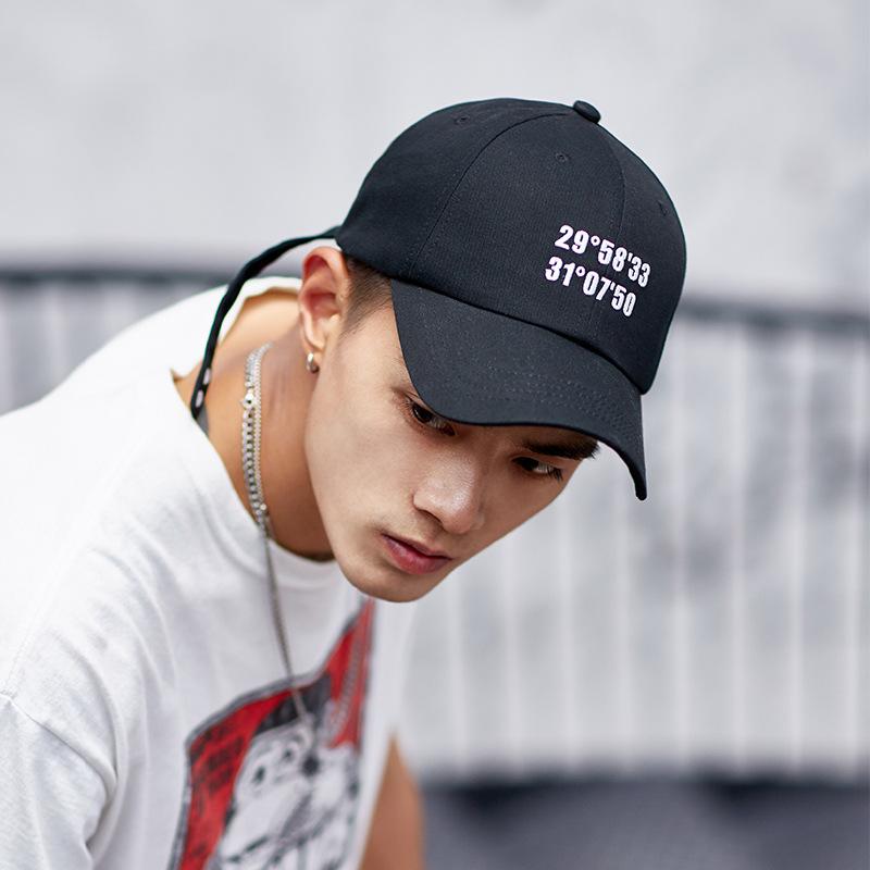 Четыре сезона новая шляпа мужская кепка корейская версия модной хипстерской бейсболки защита от солнца длинный ремень улица