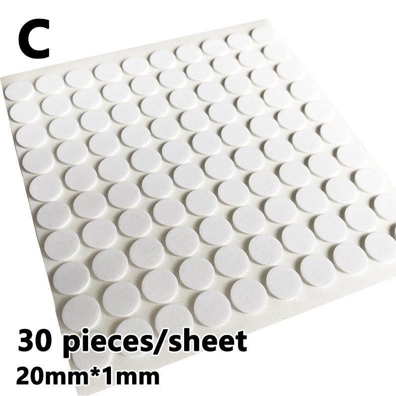 1Sheets DIY Fastener Tape Self Adhesive Double-sided Glue 3D Dots Foam Sticker Strong Glue Craft