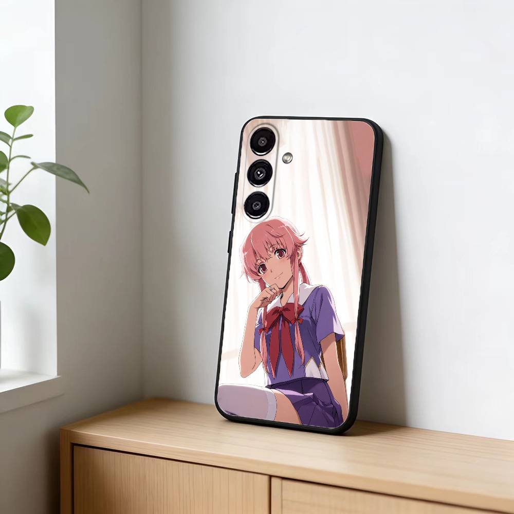 Чехол для телефона M-Mirai N-Nikki Gasai Yuno Аниме Для Samsung Galaxy A13,21s,22,31,32,52,53,71,72,73, Мягкий Черный Чехол