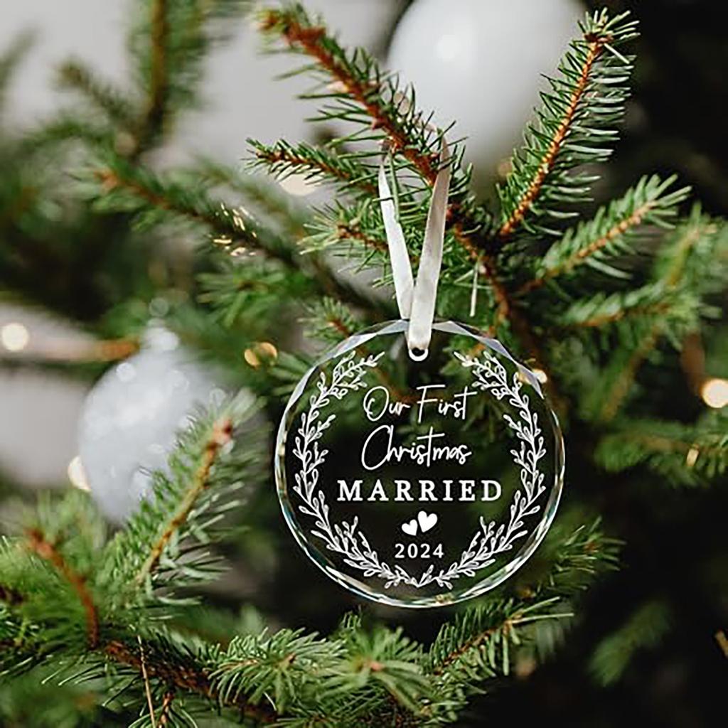 Wedding Gifts 2024 Couple Wedding Gifts Married Couple Gifts Newlyweds Wedding Glass First Christmas Wedding Decorations 2024