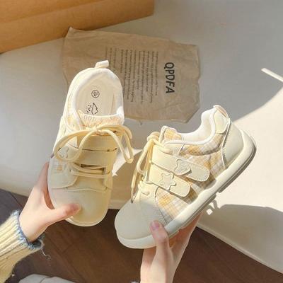 Туфли на липучках женские новые весенние универсальные туфли на платформе белые туфли ретро