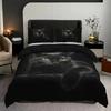 3pcs Cool Black Cat Digital Printed Bedding Gift (1 Duvet Cover, 2 Pillowcases, No Core) or Bedrooms, Guest Rooms