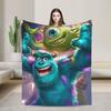 Monsters, Inc. Blankets Cute Cartoon Boo  Flannel Throw Blanket Bedding Couch Decoration Ultra-Soft Warm Bedspreads