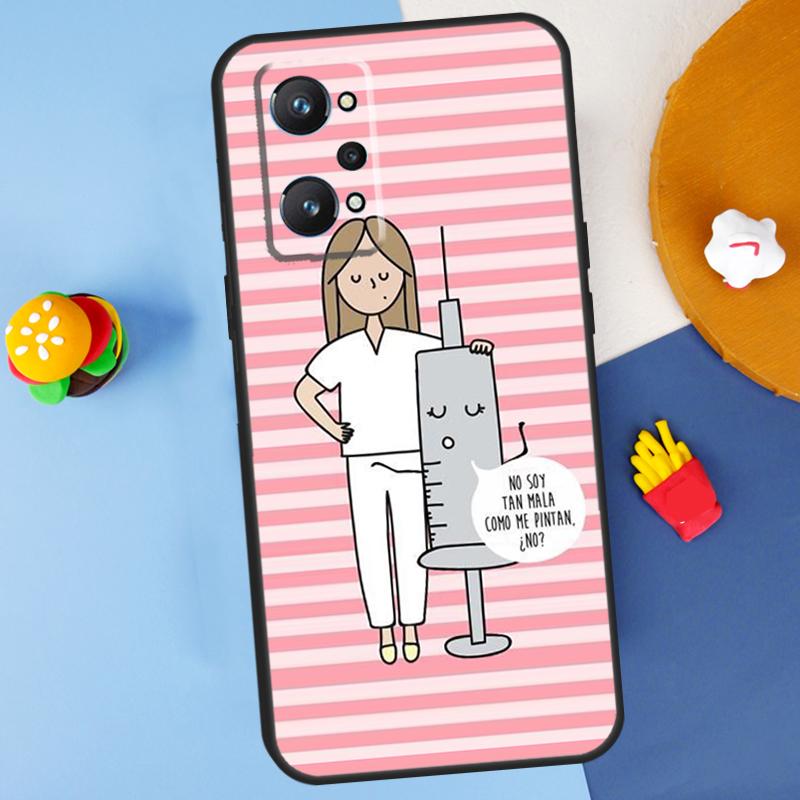 Чехол с рисунком Медсестра Доктор Стоматолог для Realme 14 13 12 10 11 Pro Plus GT 6 6T 5 GT7 Pro C55 C51 C21Y C25S C67 C75 C53 C61