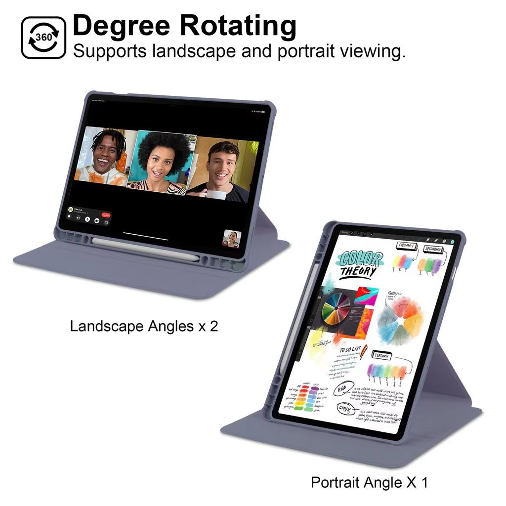 Чехол-книжка с вращением на 360° для Xiaomi Pad 7 Pro 11.2" 6 5 2023 11 дюймов, Smart Case для Redmi Pad 2 11“ 2025 8.7 6S pro 12.4 дюйма 6 Max 14" с держателем для стилуса, Flip