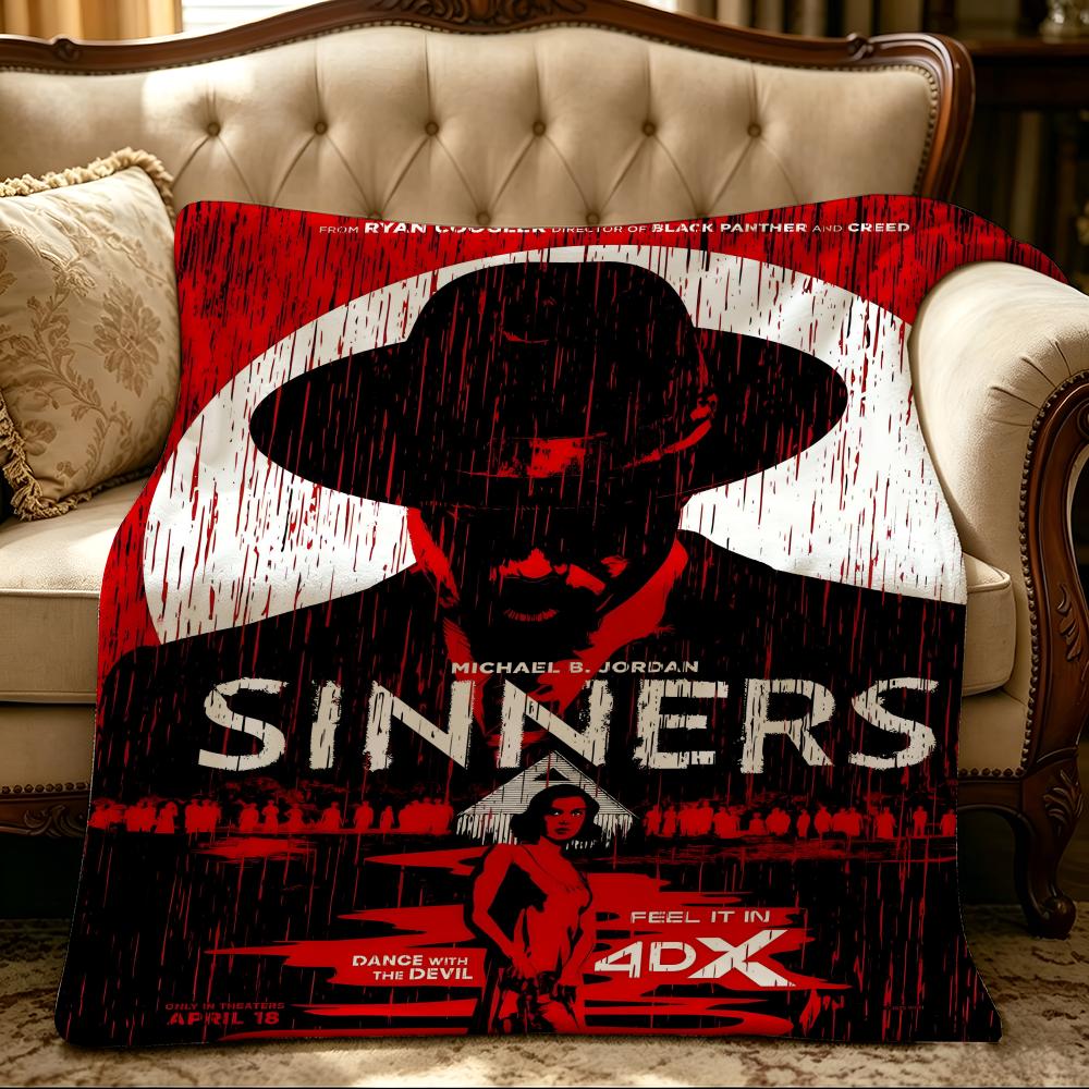 Плед из фланели S-Sinners-S с толстым комфортом, для многоцелевого использования в помещении и на улице, для ежедневного сна