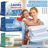Portable Laundry Tablets Concentrated Stain Removal Instant Bubble Tablets Fresh Linen Scent Household Laundry Paper