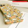 2DFlat Cute Sheep and Flower Pattern Phone Case All inclusive film hard iPhone case, compatible with iPhone 18 Pro Max 17 16 15 14 13 12 11