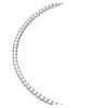 Swarovski Matrix Tennis Brand Design Logo Rhodium Plated Necklace Women's White 5681801