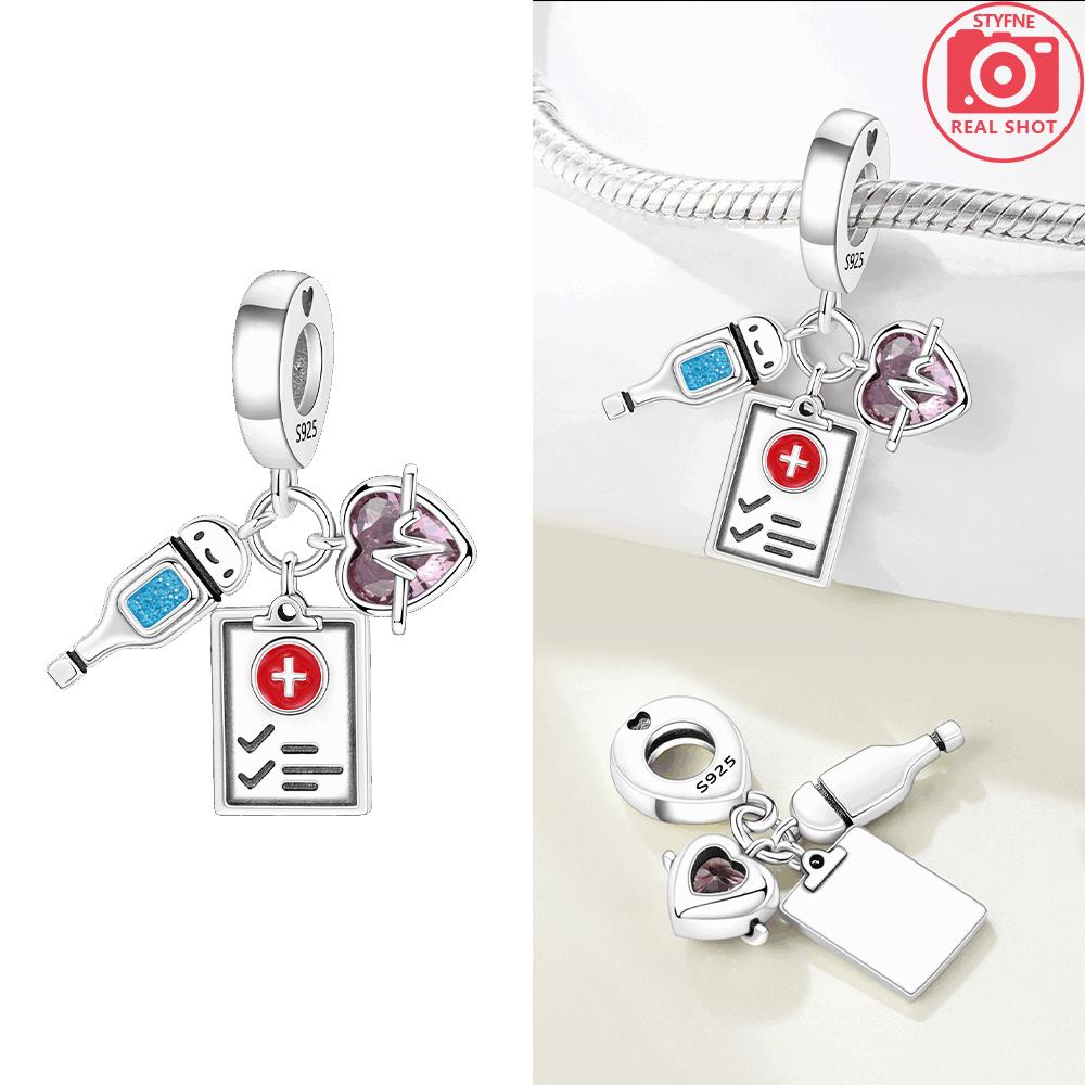 Bowling Ball Original Copper Pendant Globe Table Tennis Travel Airplane Pendant Beads Fit Bracelet Women Jewelry Making Gift