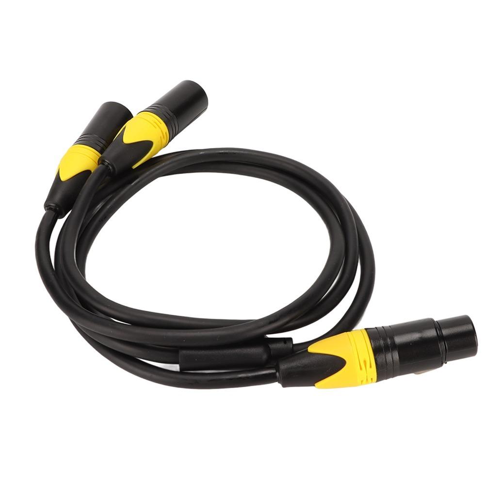 Noiseless XLR Splitter Cable Plug and Play XLR Y Cord Female to Dual Male  Speaker Connection