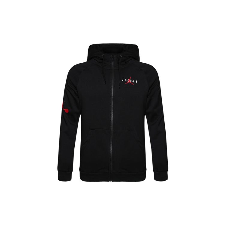 Jordan Куртка Jumpman с капюшоном на флисовой подкладке Мужская Верхняя одежда Черный AH6241-011