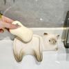 Аксессуары для ванной комнаты Мыльница в форме кошки Керамическая Изысканная Стойка для хранения Многоцелевая Креативная Мыльница Балкон