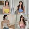 Women's Tube Top Slim Sexy Short Ribbed Knit Sleeveless Vest Summer