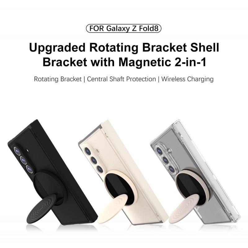 Galaxy Z Fold8 Ultra Protective Case With Magnetic Kickstand Wrist Strap TPU Full Coverage Shockproof