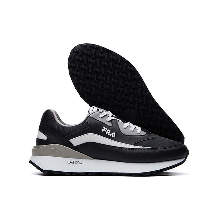Fila Мужские кроссовки для бега Jogger с амортизацией, прочные, дышащие, с низким верхом, повседневные, для тренировок, черные, серые F12M111113FBN