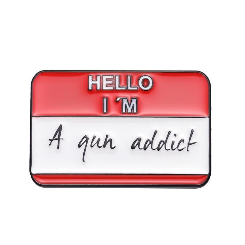 Креативный красочный набор значков с буквами Очаровательные металлические броши для очаровательных аксессуаров