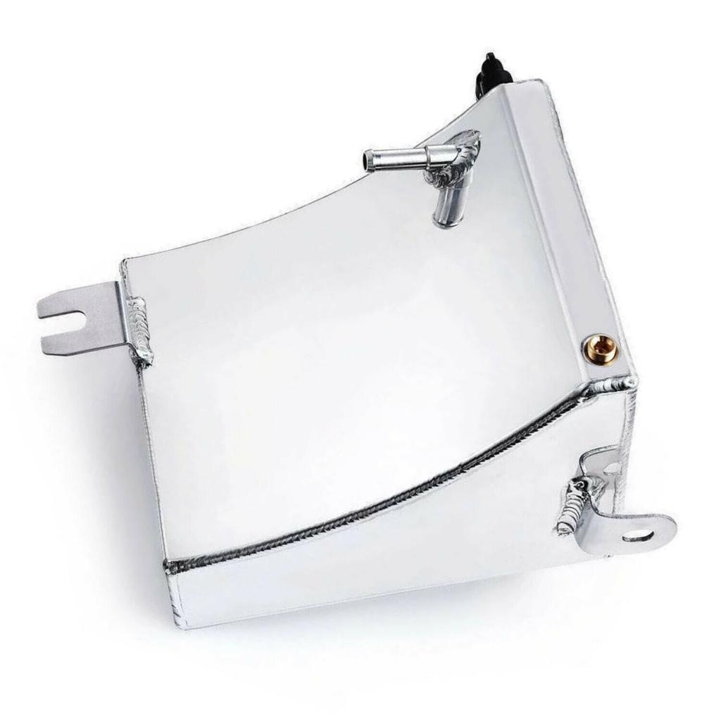 Polished Aluminum Coolant Overflow Tank Radiator Reservoir Can Kit For Nissan 240SX S13