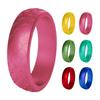 2Pcs Women Fish-scale Pattern Birthday Silicone Ring Wedding Band Accessory Gift