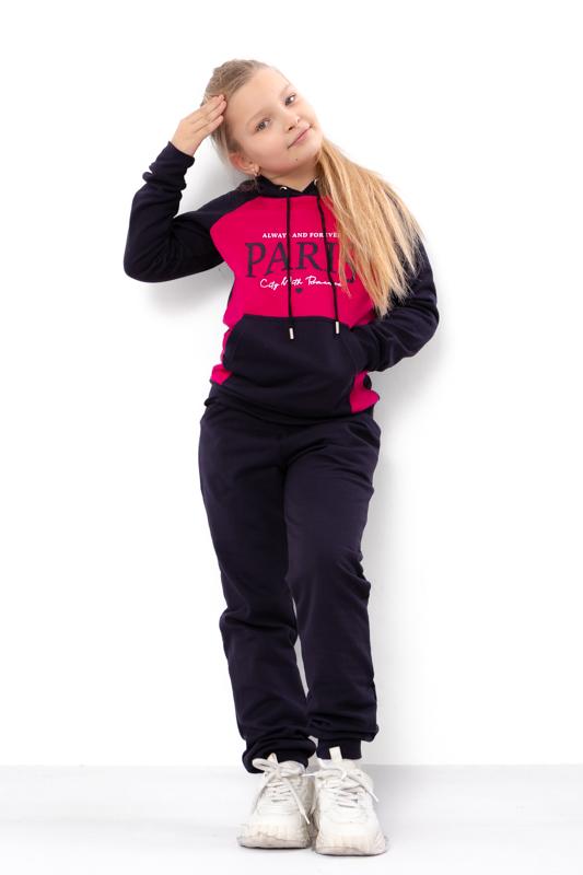 Girls' insulated outfit – Printed hoodie and cuffed joggers, Demi-season 6228-023-33-5-1 HC