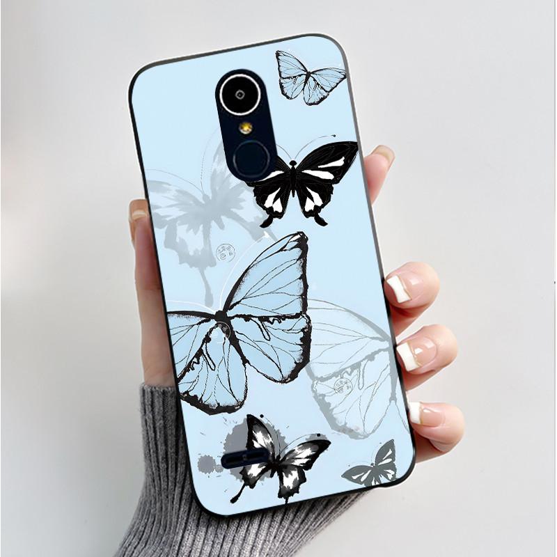 Чехол для LG K8 2017/LG K8 2018/LG K9 2018 Мягкий Силиконовый Черный Корпус для LG K10 2016/LG K10 2017 Чехол Милый Цветочный Мультяшный Чехол
