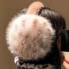 Soft Leopard Print Earmuffs Plush Winter Thicken Earflap Trendy Foldable Ear Cover  Cold Weather